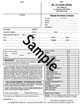 Custom Imprinted Purchase Contract - Drivers License Style - Northland's Dealer Supply Store 