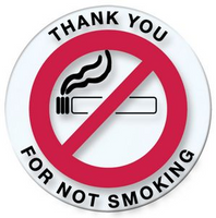 Thank You For Not Smoking - Round Sticker - Northland's Dealer Supply Store 